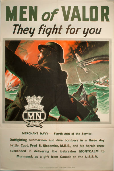 WW2 Poster - Men of Valor (Reproduction)