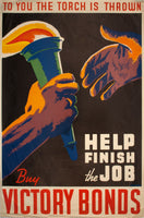 WW2 Poster - To You The Torch is Thrown (Reproduction)