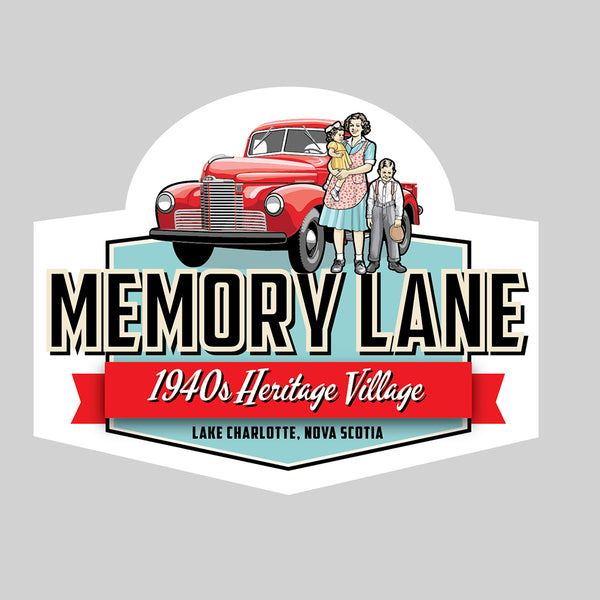 Memory Lane Logo Sticker